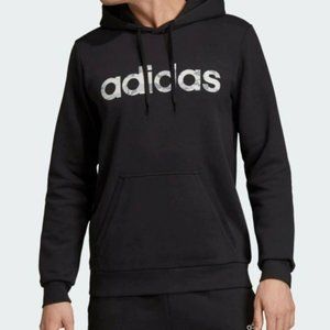 Adidas Men's Camo Linear Fleece Sweatshirt, Black